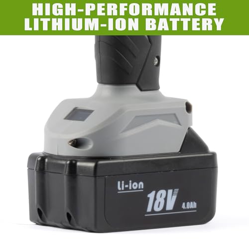 U.S. Solid Cordless Electric Hydraulic Crimper Tool Kit, 6.5 Ton, 8 AWG to 600 MCM Copper Dies, for Cu Lugs Splices and Connectors, 2 Li-ion Batteries and Charger, LCD — view 4