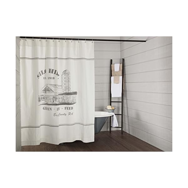 Piper classics silo hill shower curtain 72×72  urban country home decor