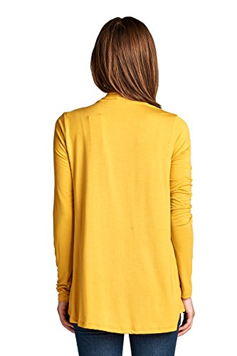 Image of Women Casual Open Front Long Sleeve Lightweight Softest Viscose Made from Bamboo Cardigan