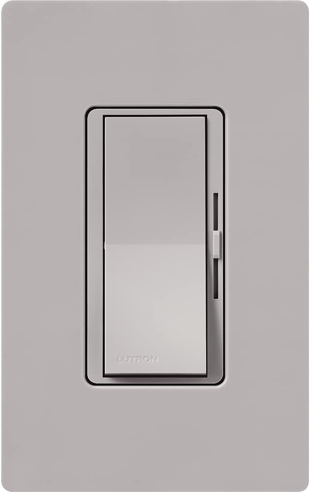 Lutron DVLV-600P-GR Diva 600-watt Single Pole Magnetic Low-Voltage Dimmer, Gray (Pack of 2)