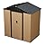 Large Metal Storage Shed, 6 x 4 FT Outdoor Storage Shed, Outdoor Storage Cabinet,Metal Garden Tool Shed with Roof, Door & Lock, for Patio Garden Yard, Brown