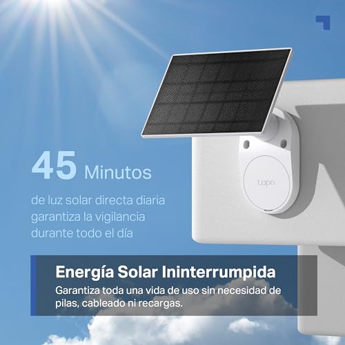 Image of Tapo C410 KIT Solar-Powered 2K 3MP Outdoor Security Camera Kit, 2.4 GHz Wi-Fi, Wireless, 6400mAh Non-Removable Battery, IP65, Color Night Vision, Motion Detection, 2-Way Audio, Alexa &Google Assistant