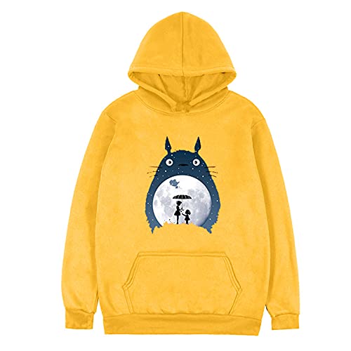XKDWAN Unisexo Totoro Sudaderas con Capucha Novedad 3D Impresa Pullover Manga Larga Sweater Winter...