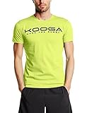 100% coton Kooga T-Shirt Logo Vert Jaune Moyen