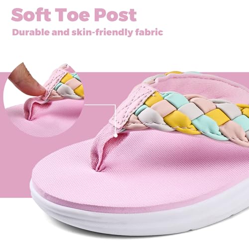 Image of WateLves Girls Flip Flops Non-Slip Casual Thong Sandals Summer Sandal Shoes for Beach Swim Pool (Little Kid /Big Kid)