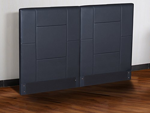 Sleeplace Dura Metal Faux Leather Wood Folding Platform Bed Frame,King,Black (Svc14Pb06K-1) #TOP4