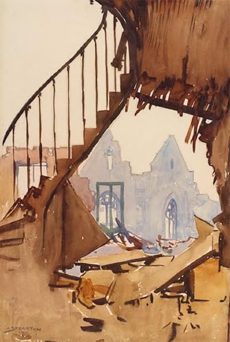 Póster Paisaje La Peronne Arthur Streeton Cuadro Salón Decoración Paredes 60x90