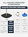 APXL Boat Cover Support Poles 3 PK Support Systems, Height Adjustable 304 Stainless Steel Support Poles with Stable Full-Touchdown Iron Alloy Base for Jon Boat Pontoon Aluminum Boat Tarps Bimini Tops