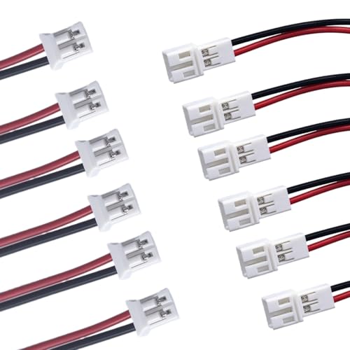Ertzinla 12pcs Upgraded JST-PH 2.0 Male and Female Connector Cable for Battery JJRC H36 H67 Blade Inductrix E010 E013