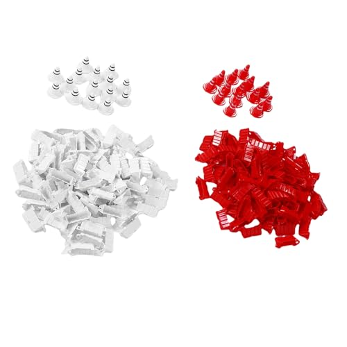 Aumotop Juego de Pistas de Deriva para Coches RC con 30 Conos y 200 Vallas para una Experiencia Carreras Competitiva, Estructura Ligera ABS