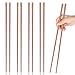 Pwsap 4 pary długich drewnianych pałeczek, drewniane, długie pałeczki do jedzenia, gotowanie, bardzo długie pałeczki do gotowania, do smażonych potraw i makaronu gotowania, Hot Pot, smażenia, gotowania (32 cm)