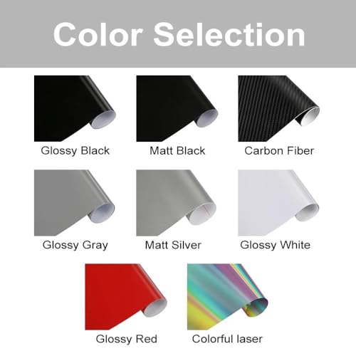 Autocollants voiture griffe de bête argent mat 25cm stickers latéraux imperméables - 8