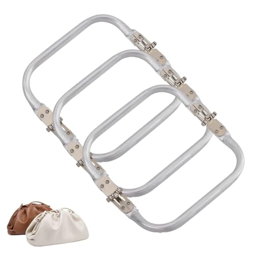 NHQ Cierre para Bolsos con Asa de Bolsillo en Forma de U, Marco de Aluminio, Cierre Interno de Beso para Crochet (160*85mm)