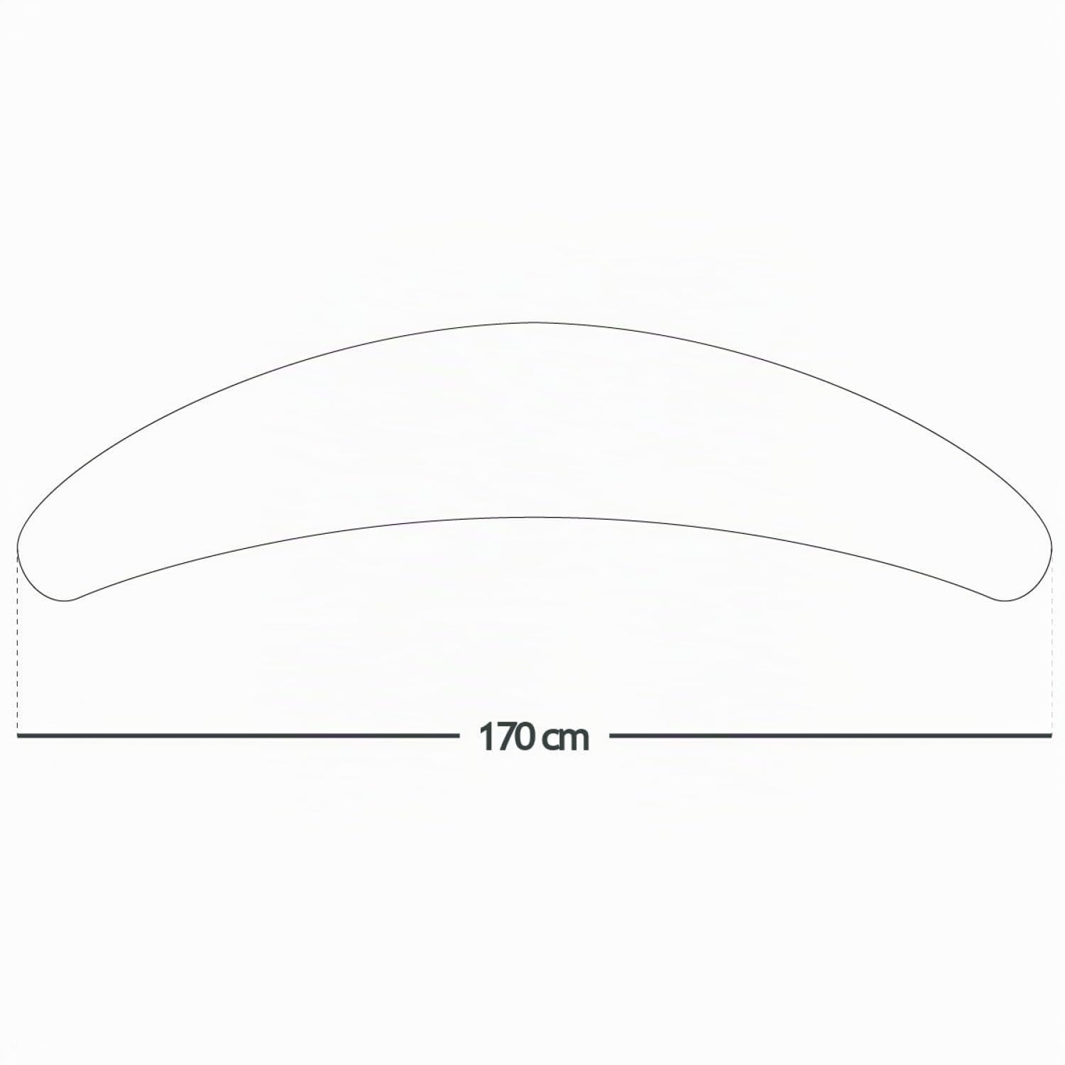 Monsieur Bébé - Oreiller intérieur, Rembourrage, garnissage pour Coussin de Grossesse et d'allaitement - 100% Coton - 170 cm