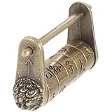 Serrure de tiroir en métal - fabriquée en matériau métallique, durable et utile, la serrure vintage est excellente et pratique, servant plus longtemps, serrure vintage de style chinois