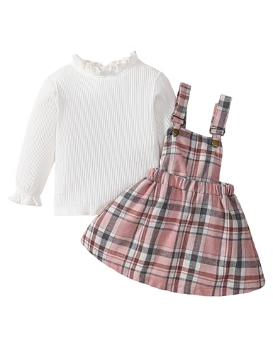 Borlai Kleinkind Baby Mädchen Kleidungsset Ruffle Langarm Gerippter...