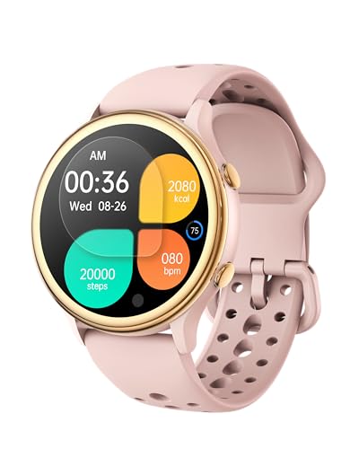 KEEPONFIT Smart Watches for Women, Fitness Tracker with Heart Rate & SpO2 Monitor, IP67 Waterproof...