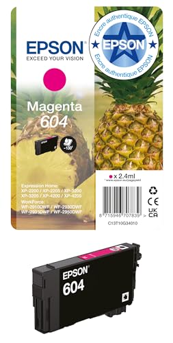 Epson Encre d'origine Cartouche Magenta 604 Taille Standard
