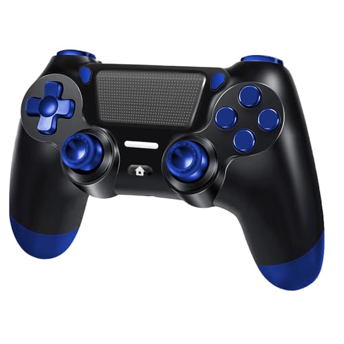 Mando Inalámbrico para PS4, Joystick Controlador para PS4/Slim/Pro/PC, con Clavija de Audio, Vibración y Seis Ejes, Panel Táctil