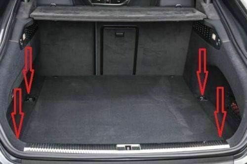 Miniatura 9 de Red de carga organizadora de maletero trasero para Audi A7 S7 RS7 A7 QuattroSPORTBACK 2012-2023  Red de carga estilo piso para Hatchback