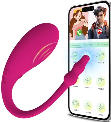 Vibrador Mando Distancia App Vibradorador Mujer Juguetes Eróticos Pareja Sexuales Succionador de Clítoris Femenino Dildo Consoladores.. para Mujer con Vibración Vibradores 10 Modos