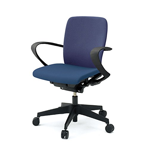 イトーキ オフィスチェア フルゴチェア ローバック 布張り 固定肘付 ハンガー付 KF446GBHMT1B2