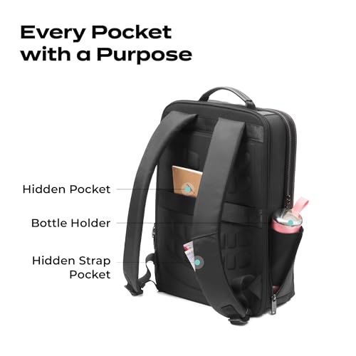 Image of Premium Laptop Messenger Bag - Durable Vegan Leather & Water-Resistant Briefcase for 15.6-inch Laptops - 3-Compartment Organizer, Ultra-Lightweight (435g)