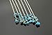 Turquoise ear cuff Handmade Blue beads earring Boho cuff No piercing wrap Silver threader long chain bohemian jewelry Native American jewellery Christmas jewelry gift for wife Mexican tribal jacket