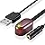 URWOOW IR Repeater Hidden Infrared Remote Extender System 1 Receiver 4 Emitters Control Kit USB Adapter for Amplifier Cable Box Satellite TV Receiver CD Player DVD Player Blu-ray Player