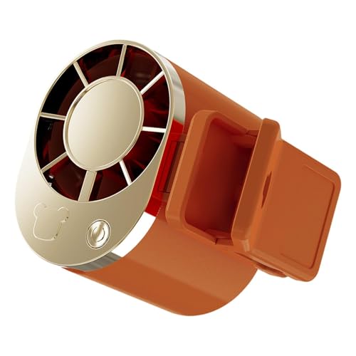 Ventilador de abrazadera – Giratorio de 360 grados sin aspas | Ventilador de abrazadera de coche recargable – para viajes, camping, golf, playa, música, festival, ciclismo, jardinería, hombres y