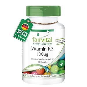 Fairvital Vitamin K2 MK7-90 Kapseln 100µg