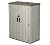 Lifetime 60209 Vertical Storage Shed (53 Cubic feet), Roof Brown, 74 x 142 x 174 cm