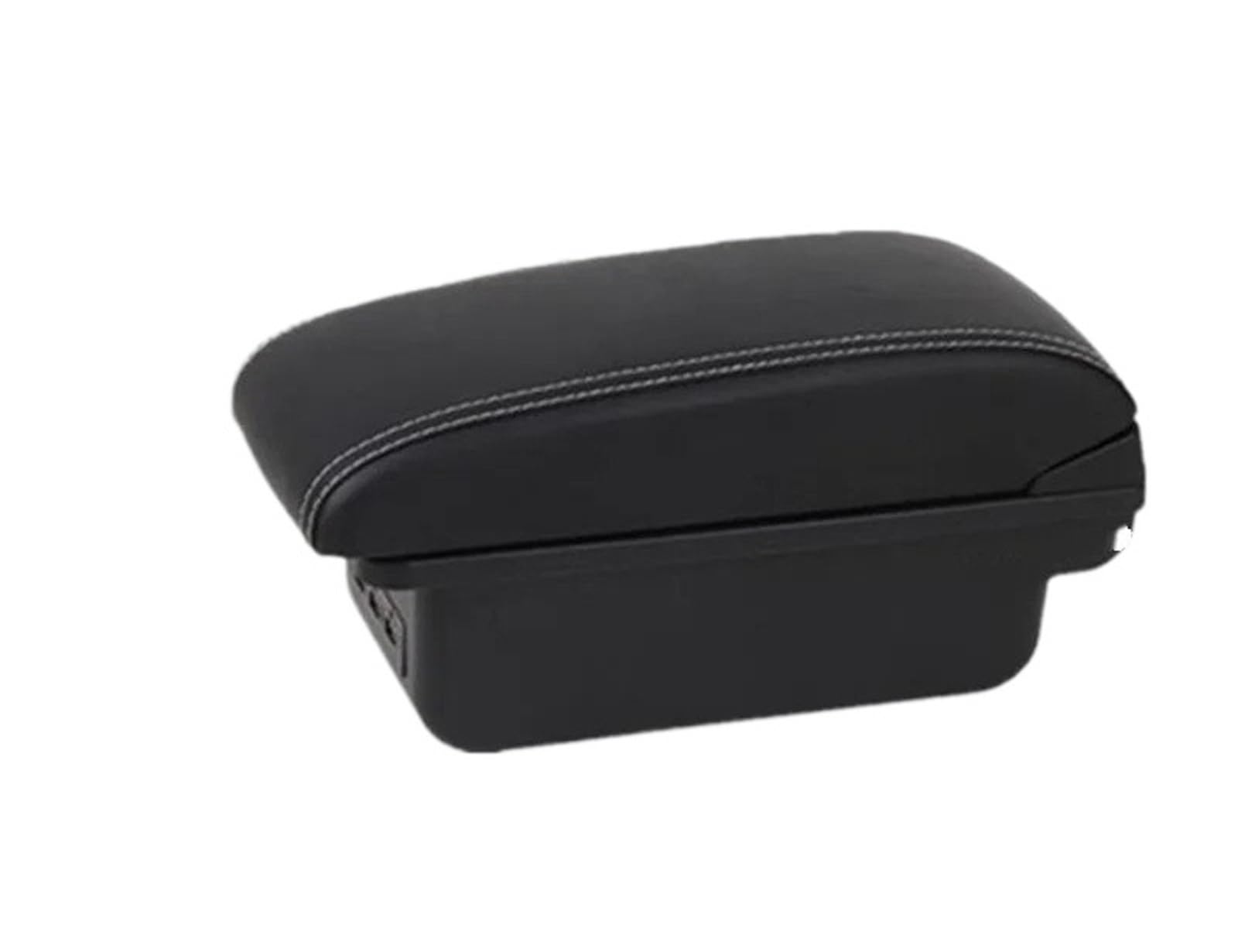 NOKRGQW Car Armrest Box For Opel For Corsa F 2019 2020 2021 2022 2023 2024 Car Armrest Box Dedicated Retrofit Accessories(B3 white line 3USB)