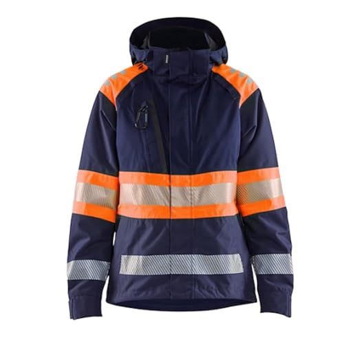 Chaqueta de trabajo alta visibilidad de mujer en azul marino y naranja talla M modelo 4430
