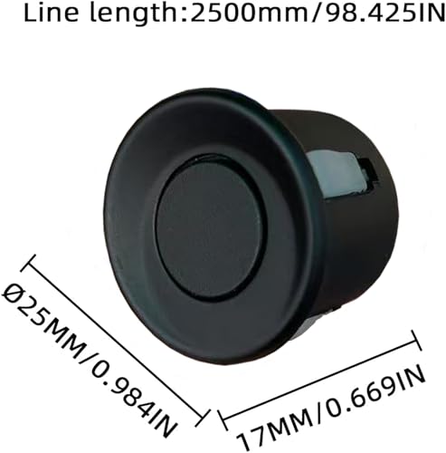 Image of LCD Parking Sensor Kit - Displays Data on Original Screen, Easy Rear Installation, Compatible with All Camera Formats (AHD, CVBS), 18 Probe Colors to Match Any Vehicle MatteBlack