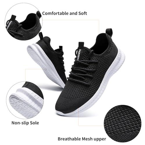 Image of DLWKIPV Mens Slip On Shoes Tennis Walking Gym Athletic Running Fashion Sneakers Workout Footwear Casual Sport Outdoors Breathable Knitted Mesh Lightweight