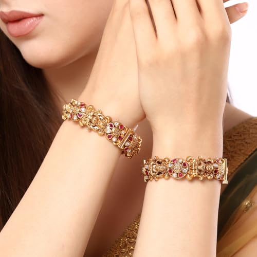 Image of Shining Diva Fashion Bangles for Women Girls Set of 2 Traditional Stylish Design