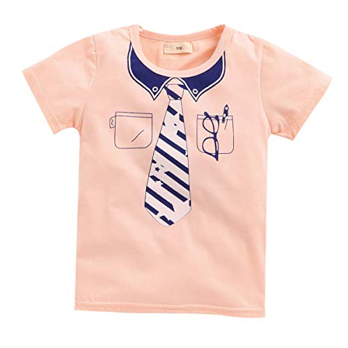 Image of Bold N Elegant Unisex Kid Cotton Solid Playful Happy Face Print Half Sleeve T-Shirt & Denim Shorts Summer Clothing Set