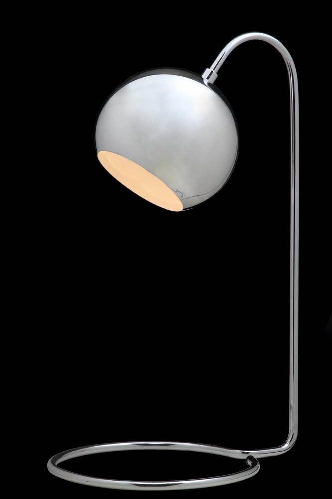 SAFAVIEH Lighting Collection Jana Modern Chrome 22-inch Bedroom Living Room Home Office Desk Dorm Study Nightstand Task Table Lamp (LED Bulb Included)