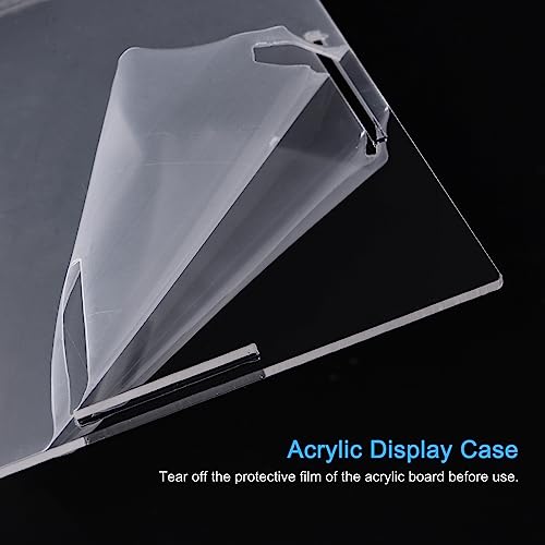 Meccanixity MEA220702EE0134 Acrylic Display Case Box Clear Dustproof Protection Showcase 6.3X6.3X14.1 Inch thumb #3