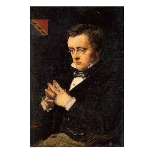 Portrait de Wilkie Collins 1850 toile roulée ARTICULOZY pour salon