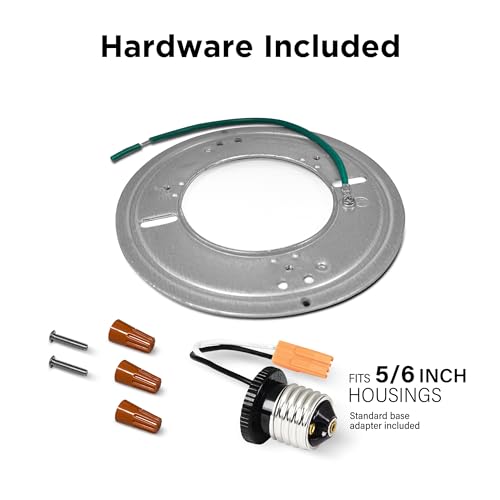 Feit Electric 5/6 Inch LED Ceiling Downlight, Dimmable Flat Panel Ceiling Light with Color Selection (5CCT), Fits 5/6 Inch Recessed Cans, TP24 Adapter Included (7.5"x 7.5"x 1"), 4 Pack, 74206/6WYCA/4 by Feit Electric - Image 7