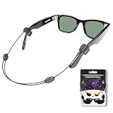 sarlar Smart Glasses Strap Sports 2 pcs for Rayban Meta Oakley Wayfarer Skyler Headliner Glasses, Adjustable AR/XR Eyewear Retainer Strap Holder for Kids Women Men, Lanyard String Chain Around Neck