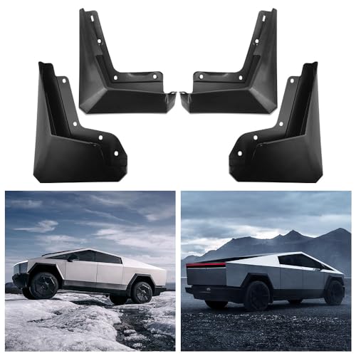 Image of 4pcs Mud Flaps Mud Splash Guard Mudguards for Tesla Cybertruck 2023 2024 2025 Splash Fender No Drilling Precision Fit Exterior Accessories