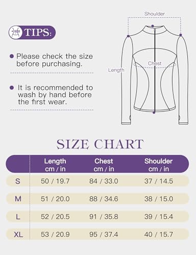 Kiiwah Women's Running Jacket, Slim Fit Sport Jacket With Thumb Holes, Lightweight Zip up Gym Jacket Female for Yoga Fitness Workout Track - Image 4
