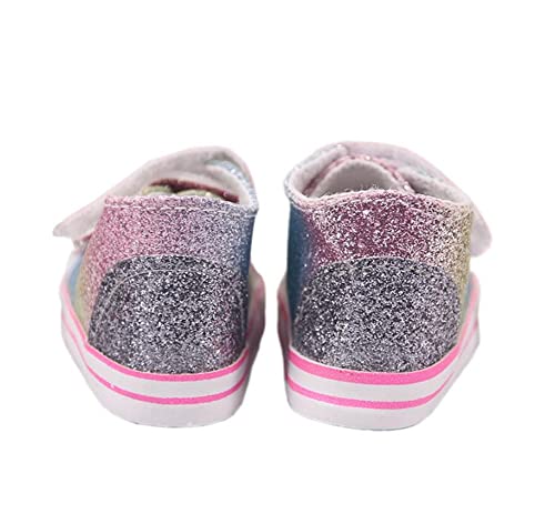 DUORUIMI Puppenschuhe Sneaker mit Pailletten Zubehör für American Girl Doll 45,7 cm
