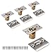 Mousike Cabinet/Closet Door Ball Catch,Stainless Steel Adjustable Ball Catch Door Hardware (4Pack)