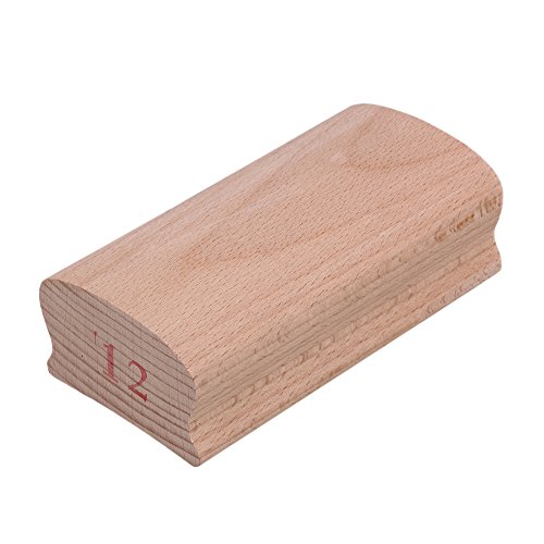 Yibuy 12# Wood Radius Sanding Blocks for Guitar Bass Fret Leveling Fingerboard Luthier