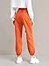Floerns Women's Drawstring Pockets Casual Neon Joggers Baggy Cargo Pants A Orange XL