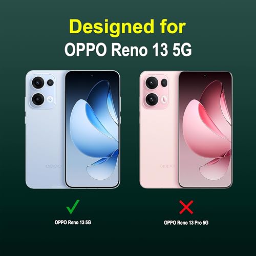 Image of Zapcase Back Case Cover for Oppo Reno 13 5G | Compatible for Oppo Reno 13 5G Back Cover | Liquid Silicon Magic Case with Camera Protection | Dark Green